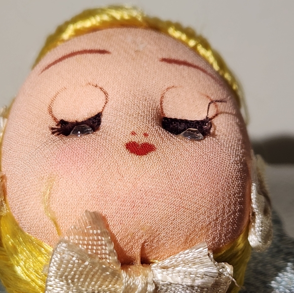 Vintage Angel Face With Wings Ornament Made in Japan Mid-century Christmas Angel - Picture 2 of 11